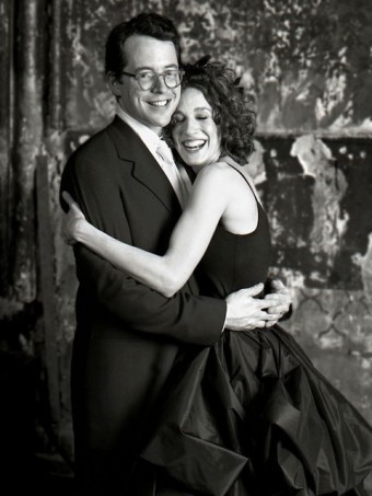 A picture of Sarah and her husband.